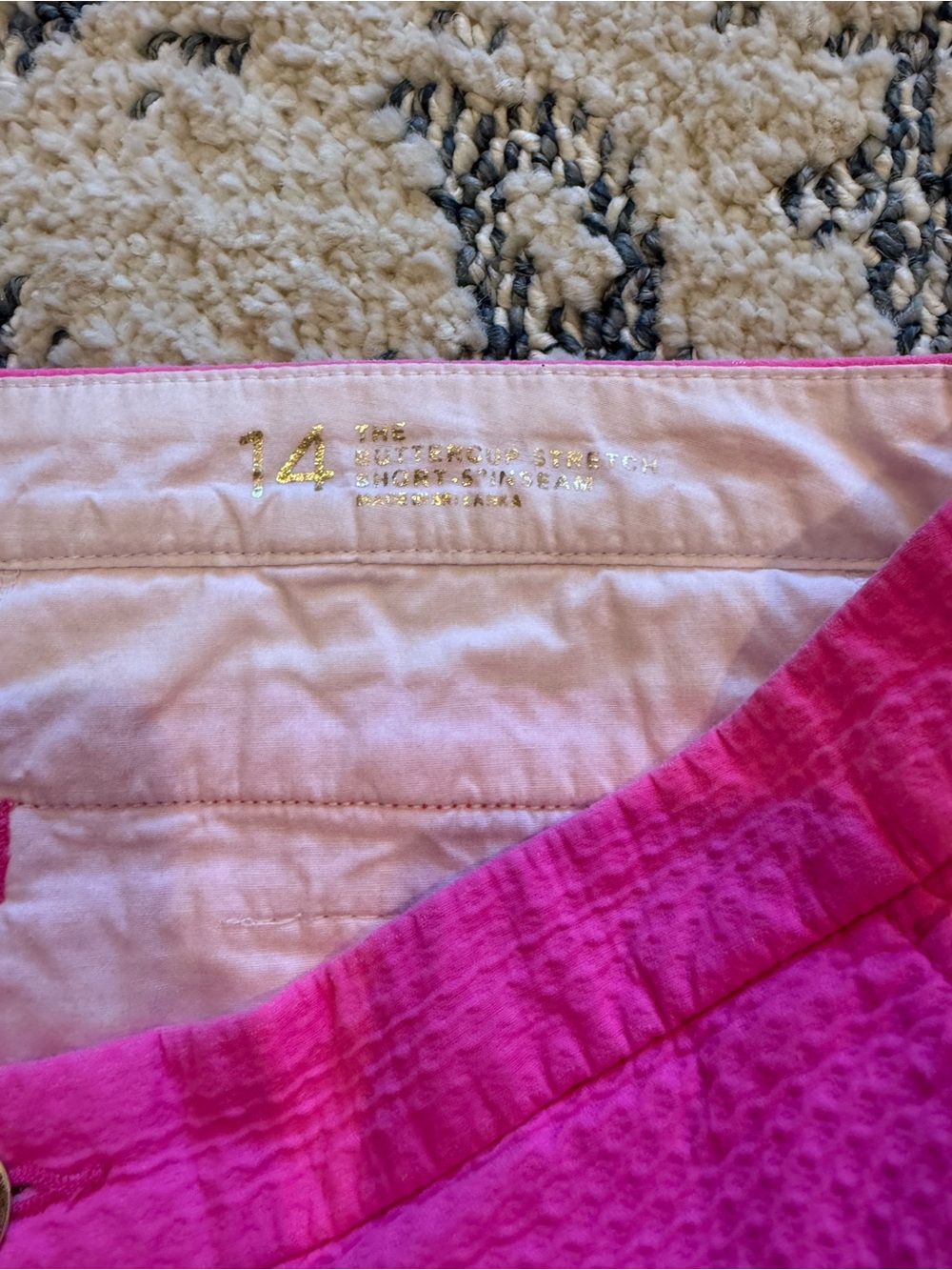 Lilly Pulitzer Hot Pink Scallop Hem Shorts - Picture 4 of 6